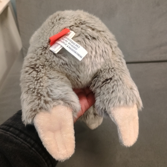 Adventure Planet Sitting Adorable Gray Sloth Bean Bag Soft Plush Toy 12in - Picture 9 of 13